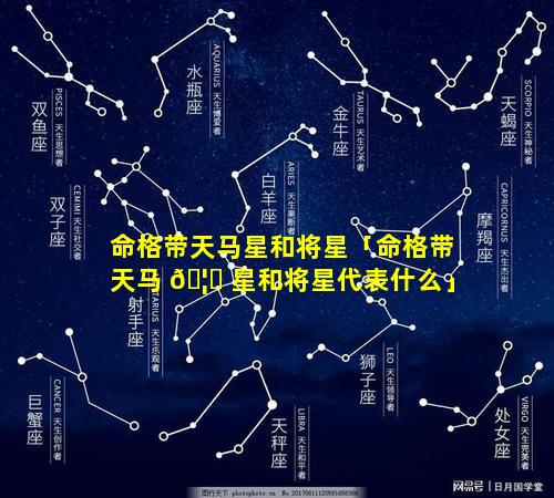 命格带天马星和将星「命格带天马 🦊 星和将星代表什么」